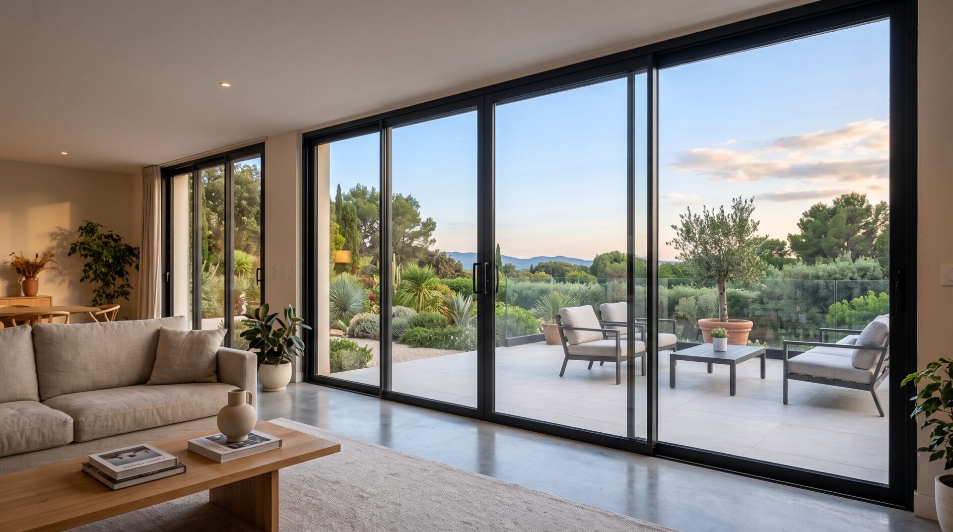 Baie vitrée aluminium à Cagnes-sur-Mer