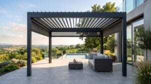Pergola bioclimatique à Collobrières